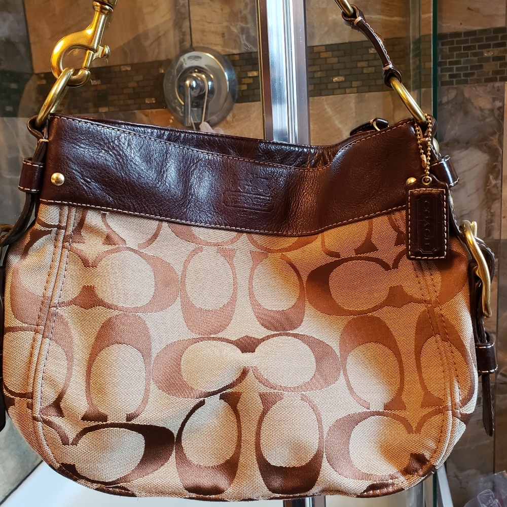 COACH Zoe Signature Hobo Bag